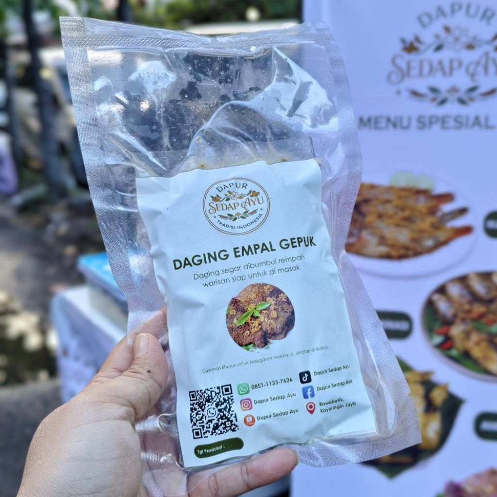 Daging Gepuk Empal Sapi Frozen siap masak