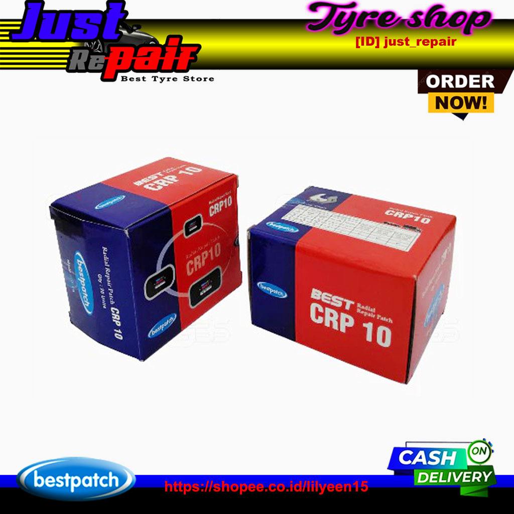 Bestpatch CRP 10 Karet Tambal Ban Tip top