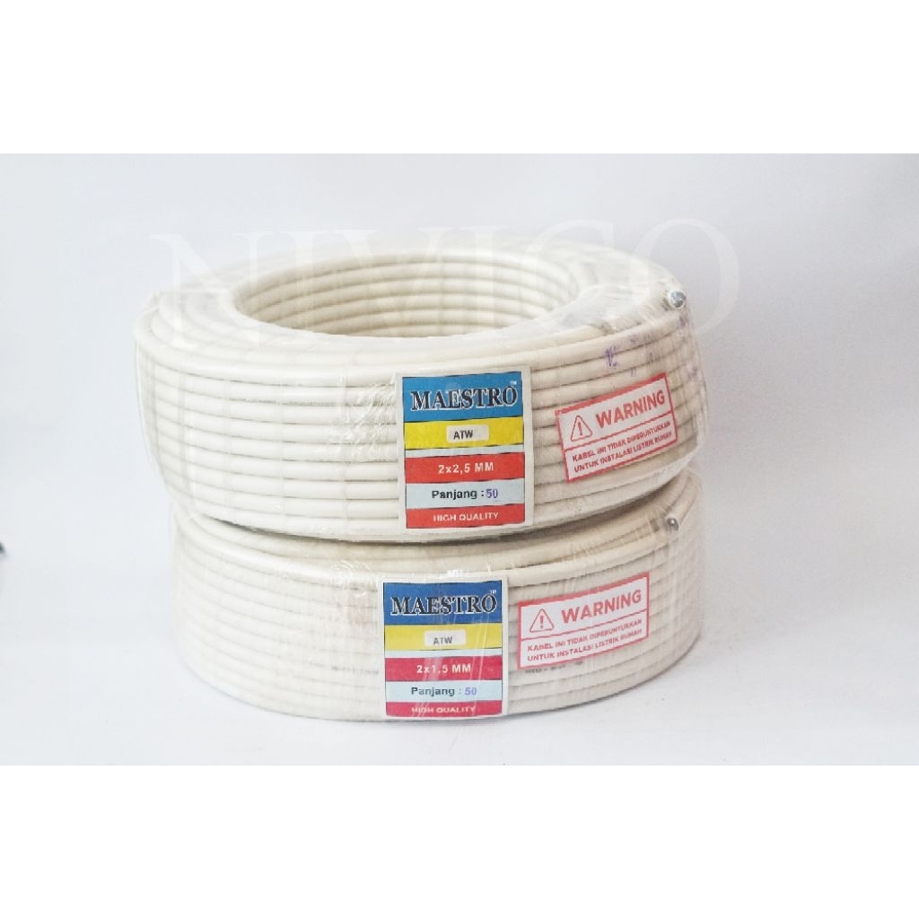 Maestro Kabel Listrik ATW MAESTRO 50 YARD HIGH QUALITY UKURAN 2 X 1.5MM & 2 X 2.5MM Kualitas Tinggi