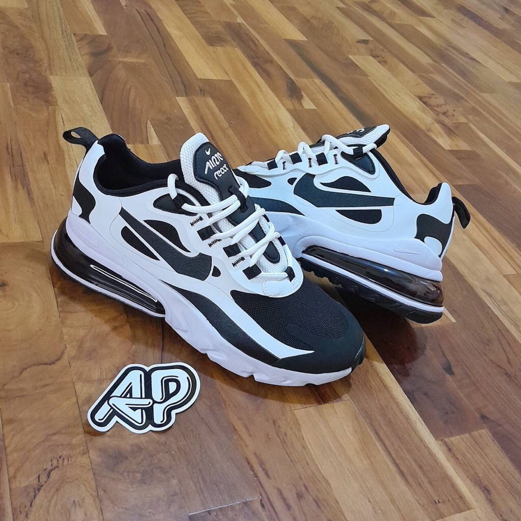 ( Abuy project ) Sepatu Sneakers Nike Air Max 270  React White White Black