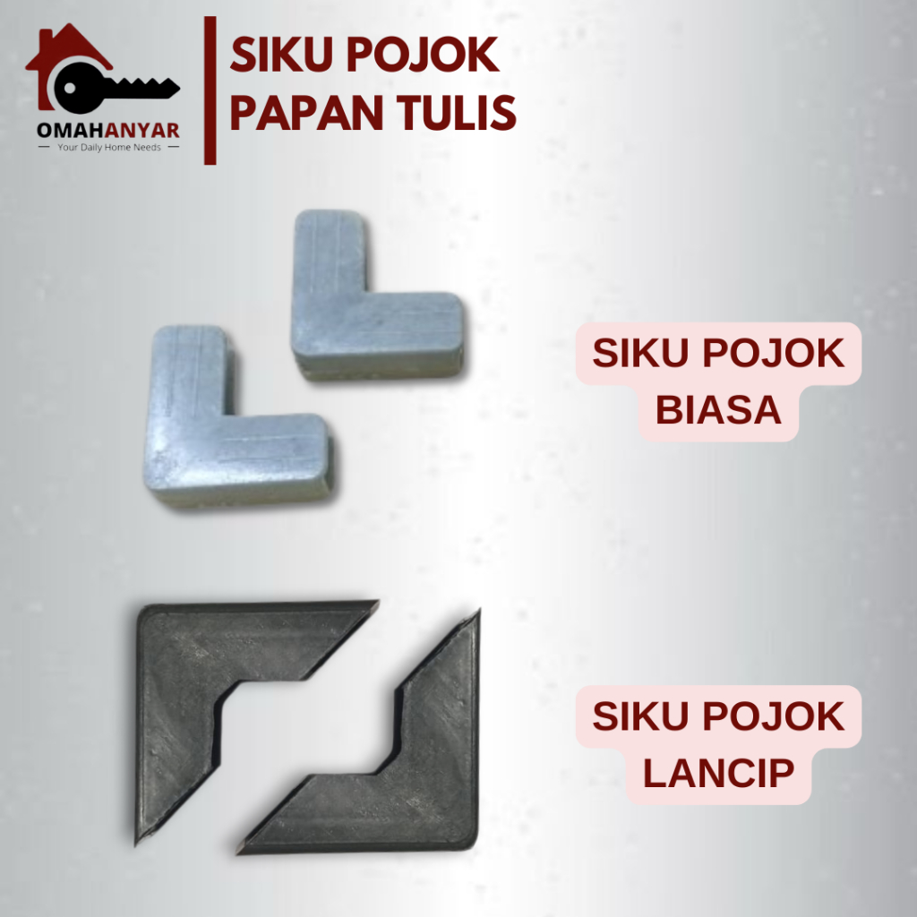 Siku Pojok Plastik Papan Tulis Model Biasa dan Lancip