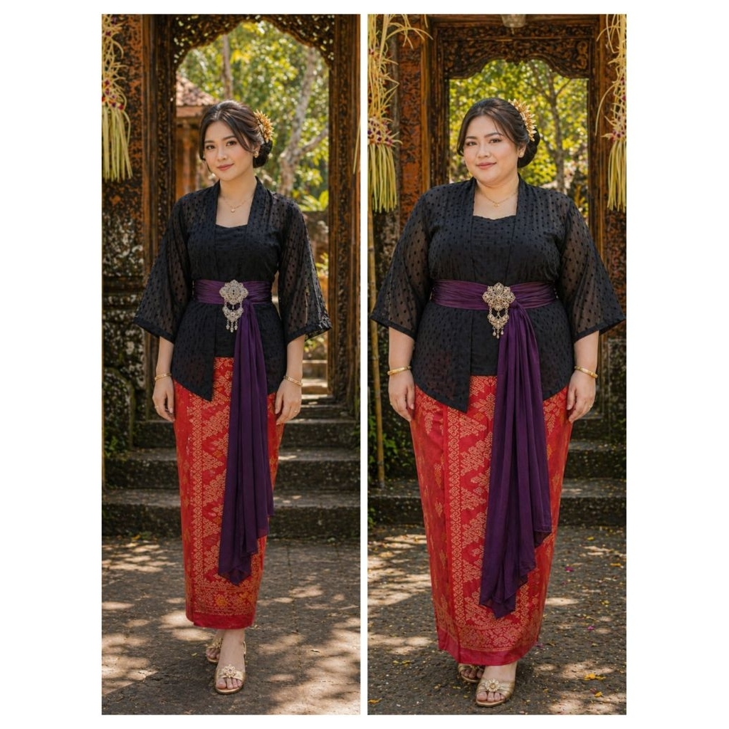 Kebaya Jadi Bahan Sifon Uragiri Untuk Dewasa Tangan Lonceng/Kebaya Jumbo/Kebaya Uragiri