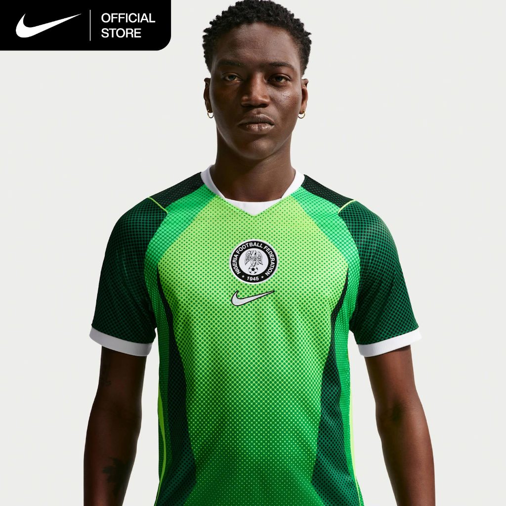 Nike Dri-FIT Men's Nigeria 2026 Stadium Home Soccer Short-Sleeve Jersey - Pine Green [IB5308-302]