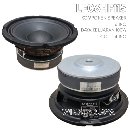 Speaker RCF LF06HF115 / SPEAKER 6 INCH Komponen Speaker 6'' MIDDLE RCF Lf06hf115
