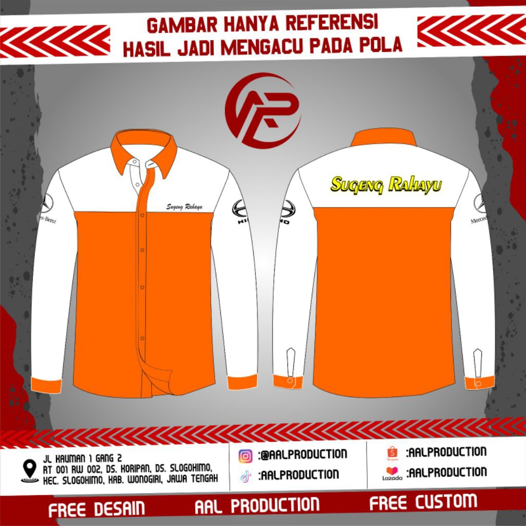 KEMEJA SUGENG RAHAYU FULL BORDIR LENGAN PNJANG