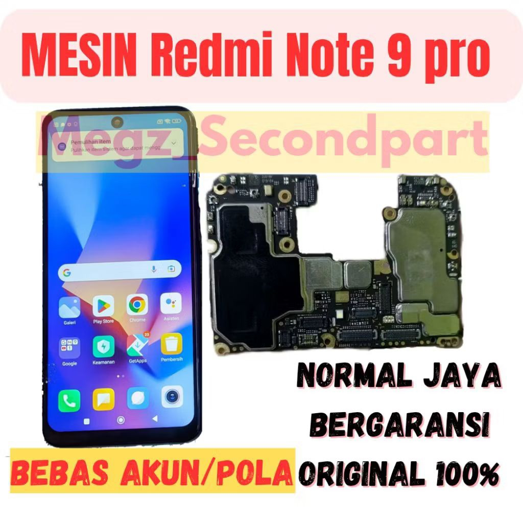 Mesin Redmi Note 9 Pro Normal jaya tested Ram 8 / 128 Mesin Xiaomi Renot 9 Pro Ram 6 / 64 Original C