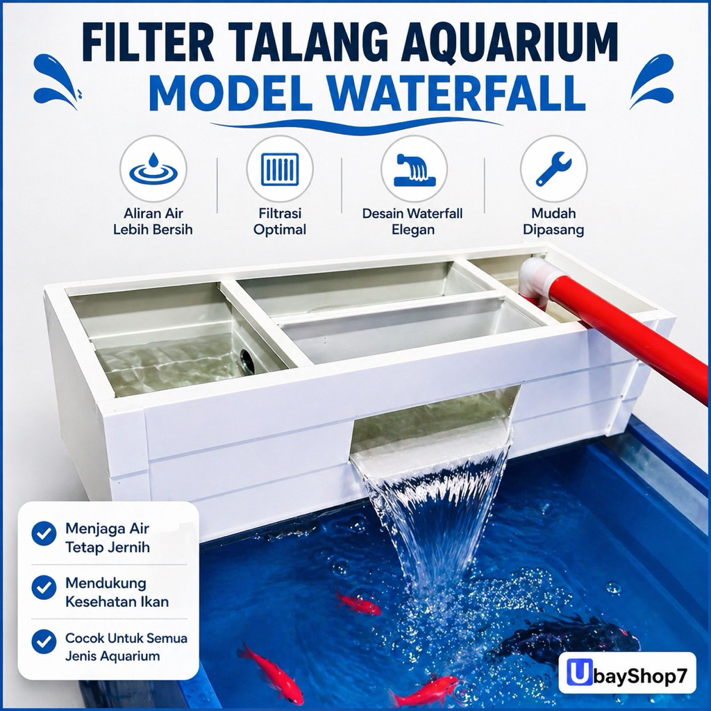 FILTER TALANG AQUARIUM MODEL WATERFALL