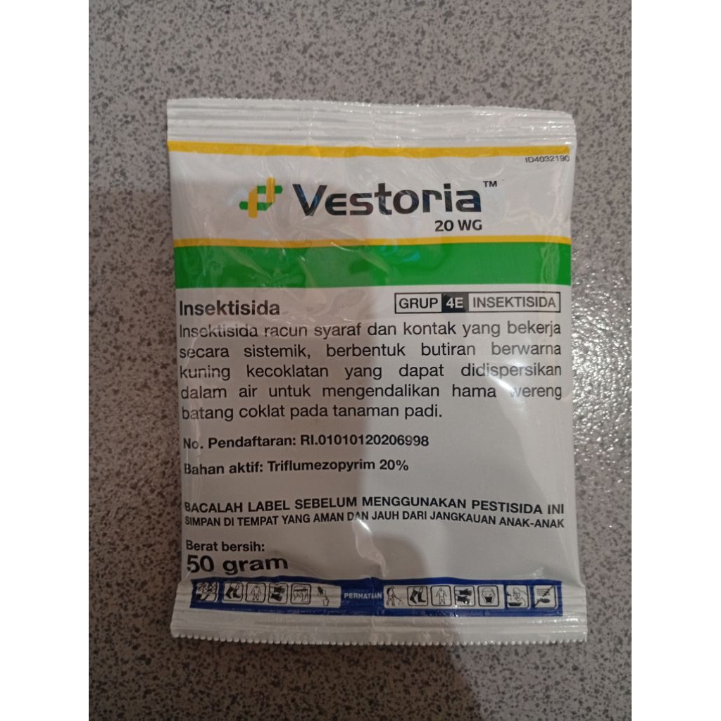 Insektisida sistemik ampuh basmi wereng/kutu kebul VESTORIA 20 WG 50 Gram ASLI/ORIGINAL Syngenta