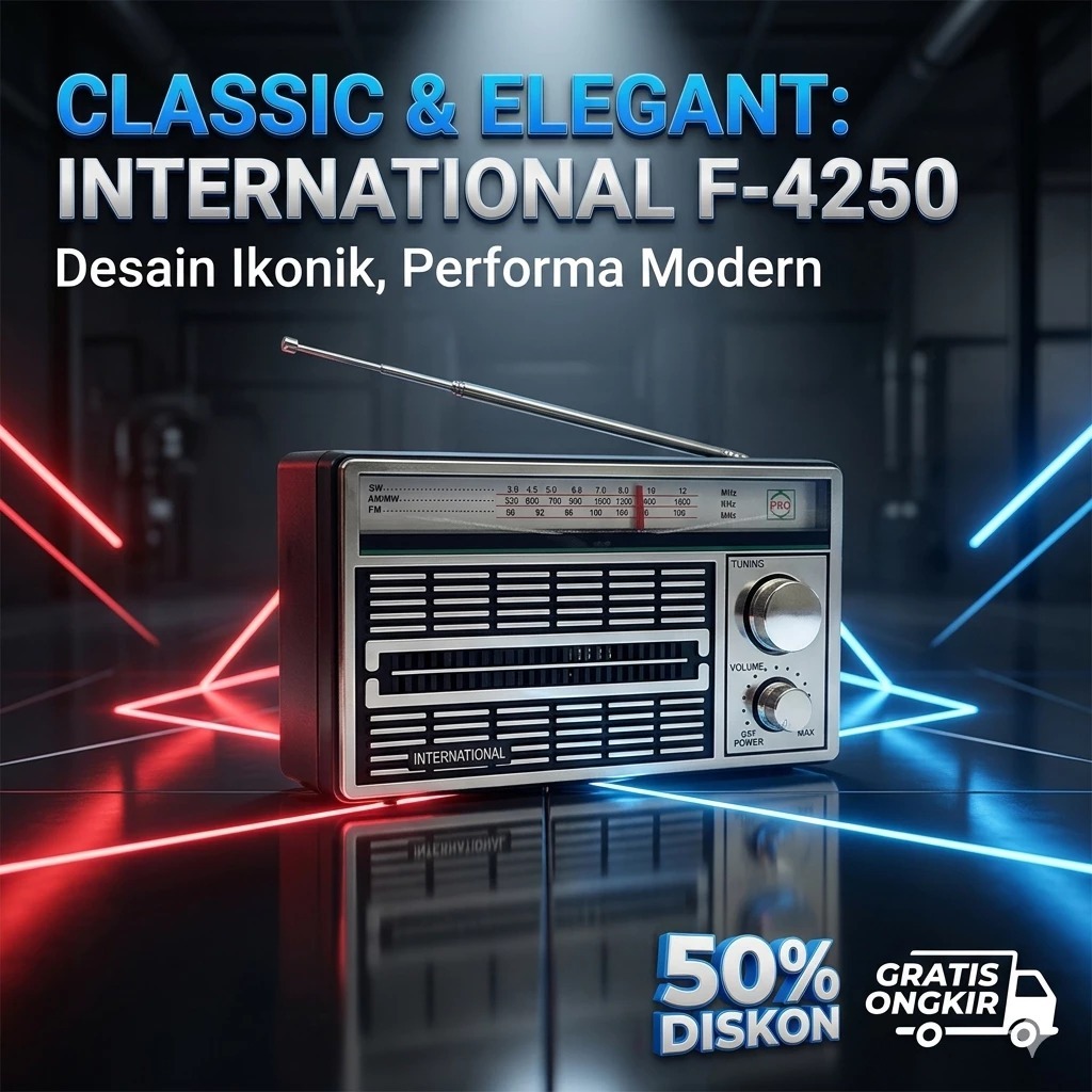 Radio Mitsuyama MS 4046 FM AM SW Radio Portable ACDC Mitsuyama MS-4046