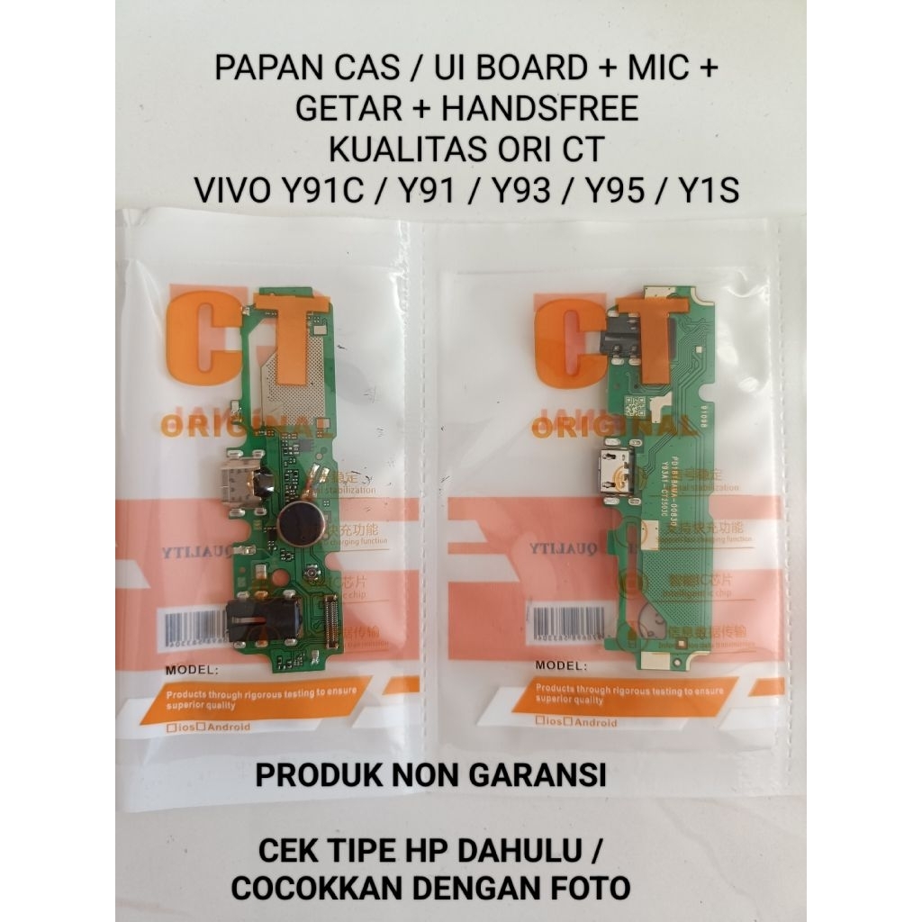 FLEKSIBEL KONEKTOR PAPAN CAS VIVO Y91C Y91 Y93 Y95 Y1S + HANDSFREE + MIC