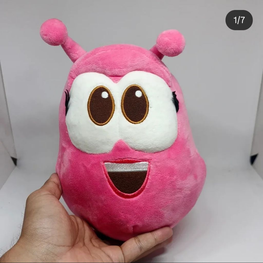 Boneka MINUS CEK PIC Pink Larva soft toy 20cm