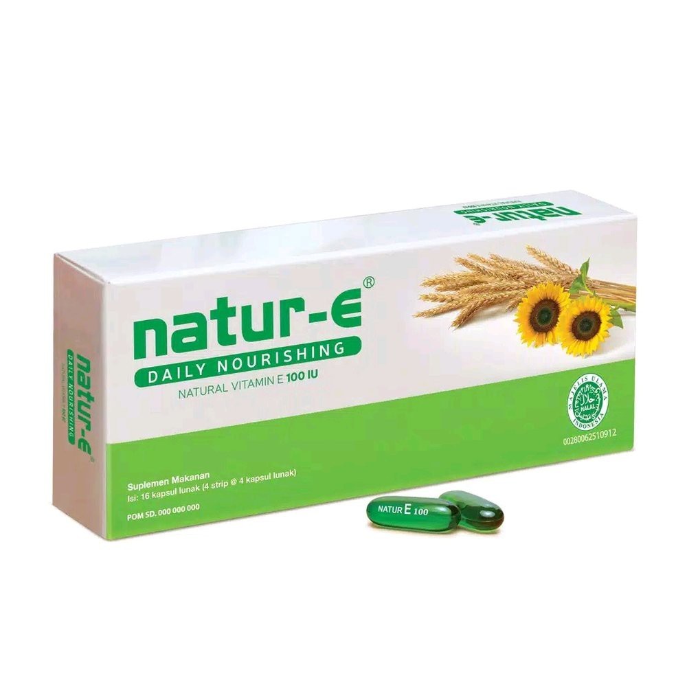 Natur-E 100 iu isi 16 kapsul -Vitamin E-Penyubur Kandungan- Antiaging