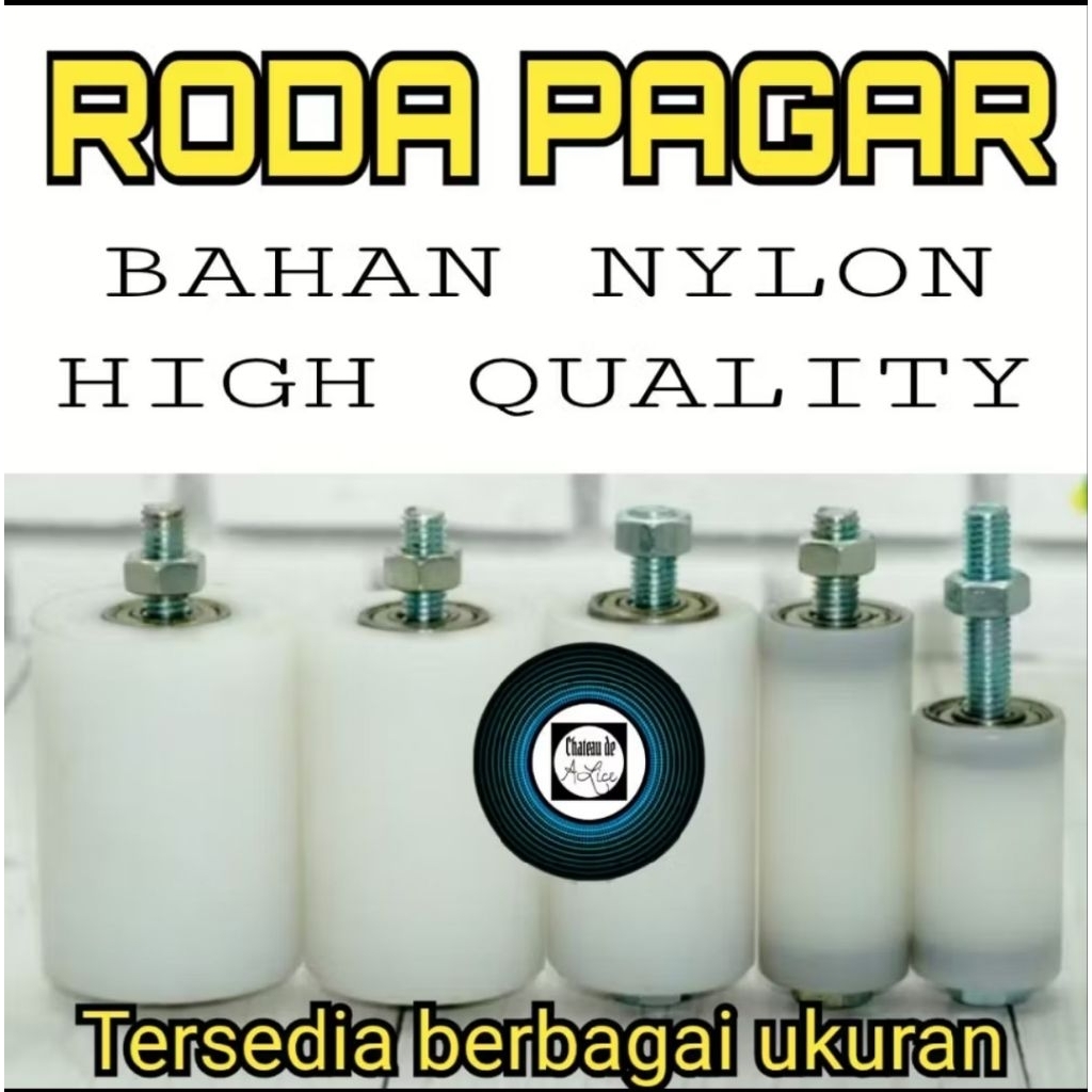 roda pagar roller nylon pagar besi & Stainless BEST SELLER