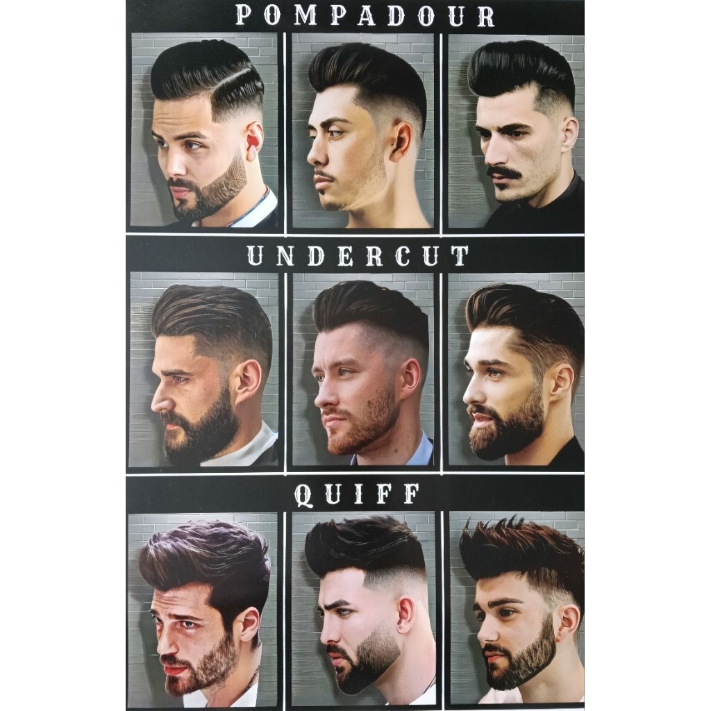 Poster Barbershop Model Rambut Terbaru