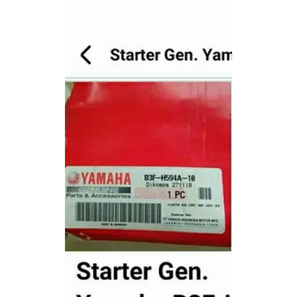 Starter Gen Yamaha B3F-H594A-H10 2nd.