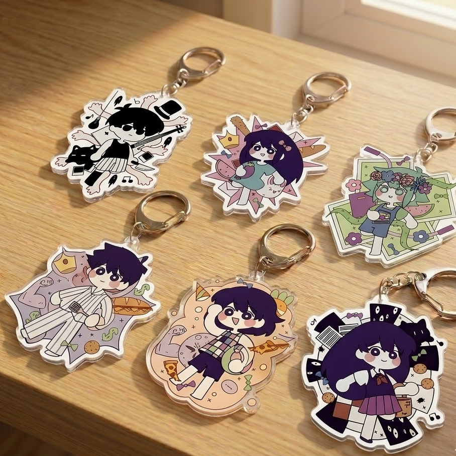 Omori: High-Quality 5cm Acrylic Keychain - Double-Sided Print