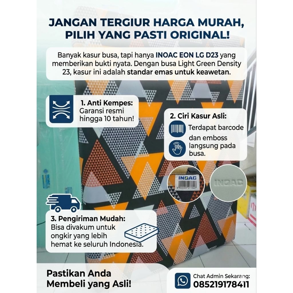 KASUR INOAC EON D23 LG 200x180x20CM