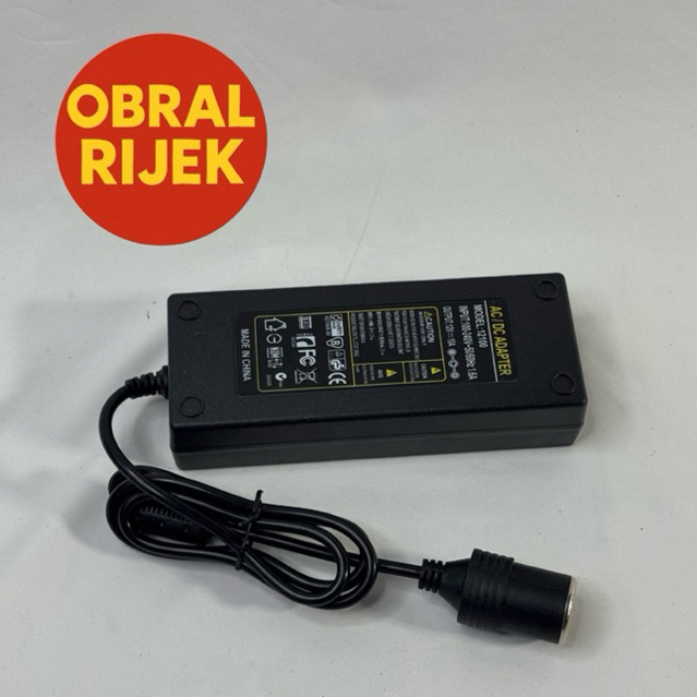 [RIJEK MATI TOTAL] Adaptor Power Supply Converter AC to DC 12V 10A  Port - AYD-12100