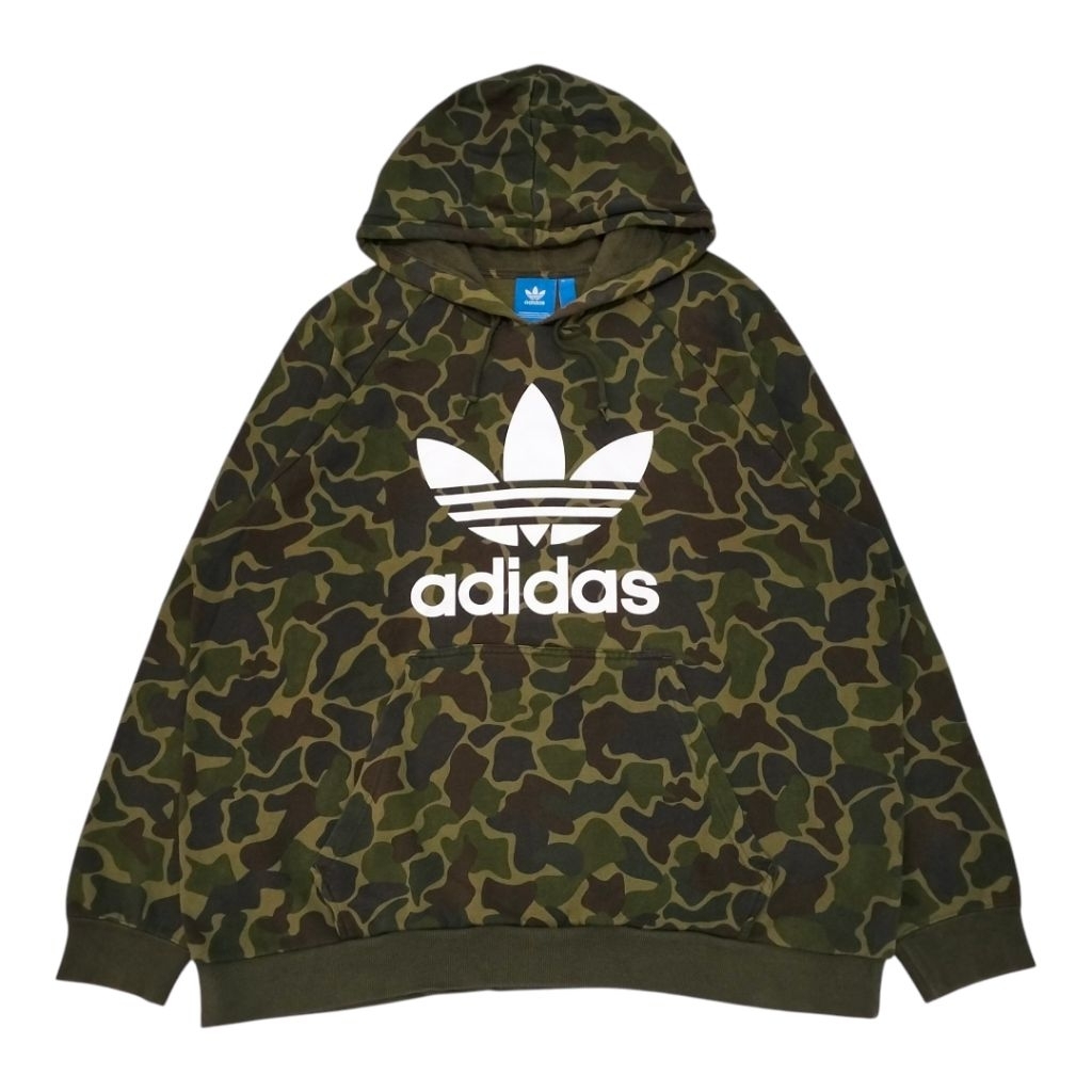 HOODIE ADIDAS BUNGA TRIFOIL 3FOIL LOGO CAMO / ARMY SECOND ORIGINAL