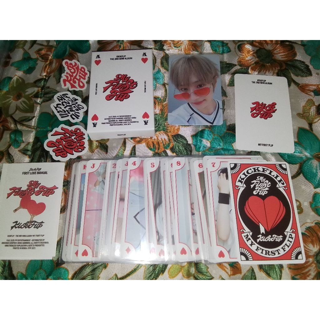 Photocard Official Kickflip My First Flip White Ver. Minje Donghwa Juwang Amaru Keiju Kyehoon Donhye