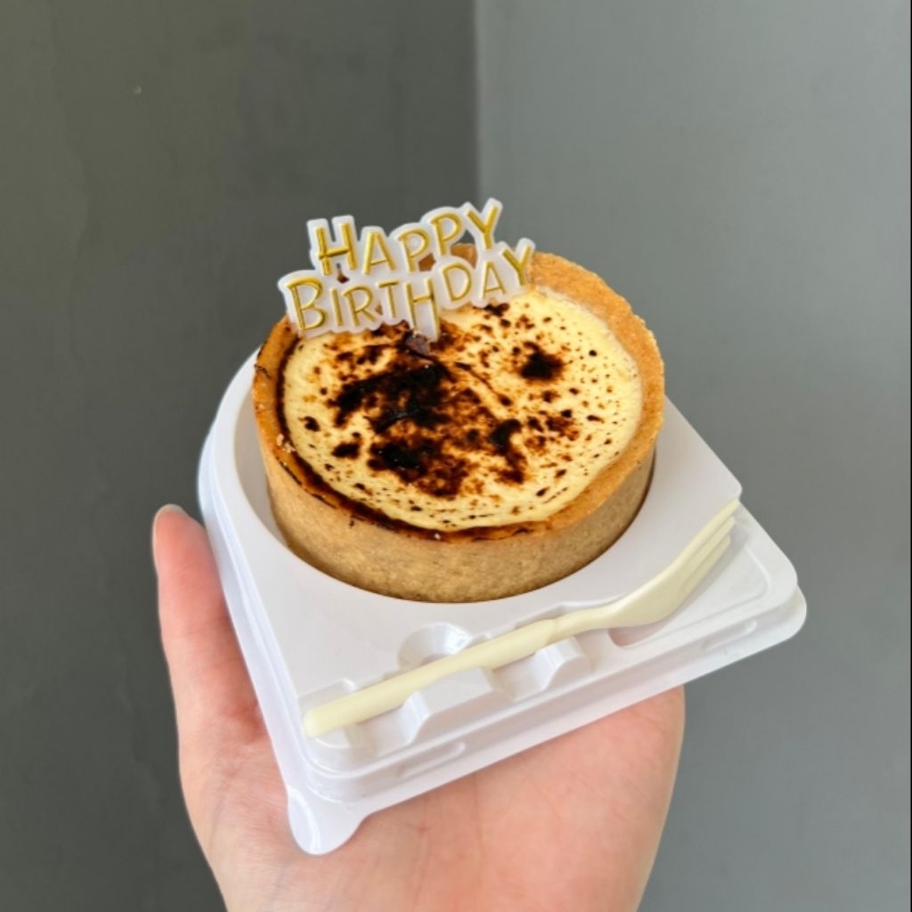 Dessert Burnt Cheesetart Premium – Kue Tart Keju Lumer (1 pcs)