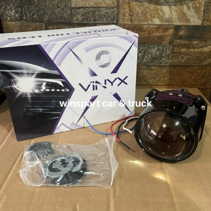 Paket lengkap Projector Biled Vinyx P4 2.5 INCH Purple Lens vinyx p4 60 watt P4 60 Watt biled p4 vin