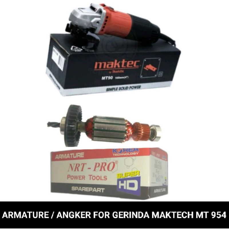 ARMATURE GERINDA MAKTECH MT954 / MT 954 NRT PRO 100% ORIGINAL PART