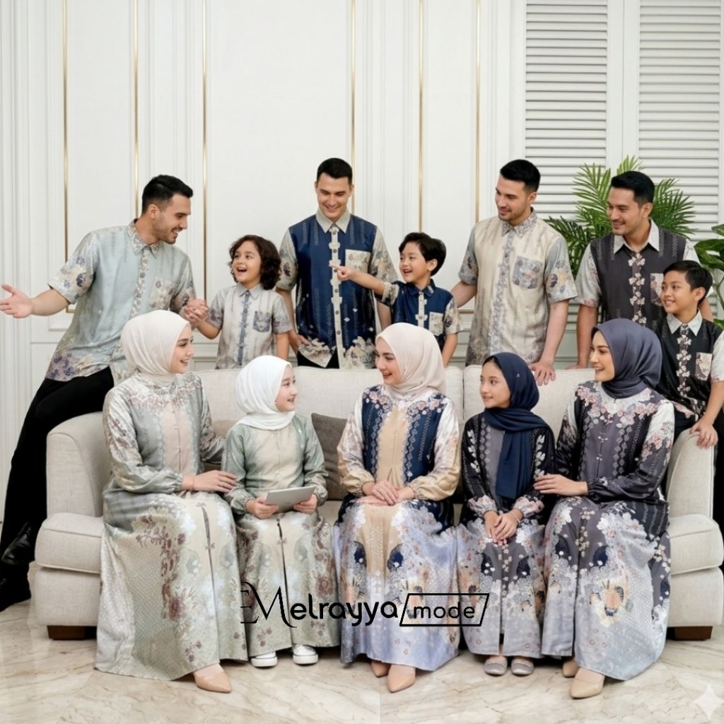 Sarimbit Keluarga 2026 Lebaran Premium | Baju Couple Keluarga Lebaran Ayah Ibu Anak 2026 Silk Premiu