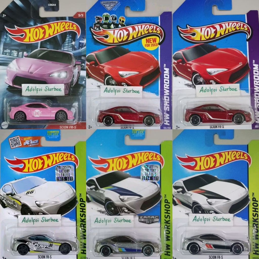 hotwheels hot wheels scion FR-S frs evasive 86 edisi racers ast pink zamac 2014 factory sealed hw wo