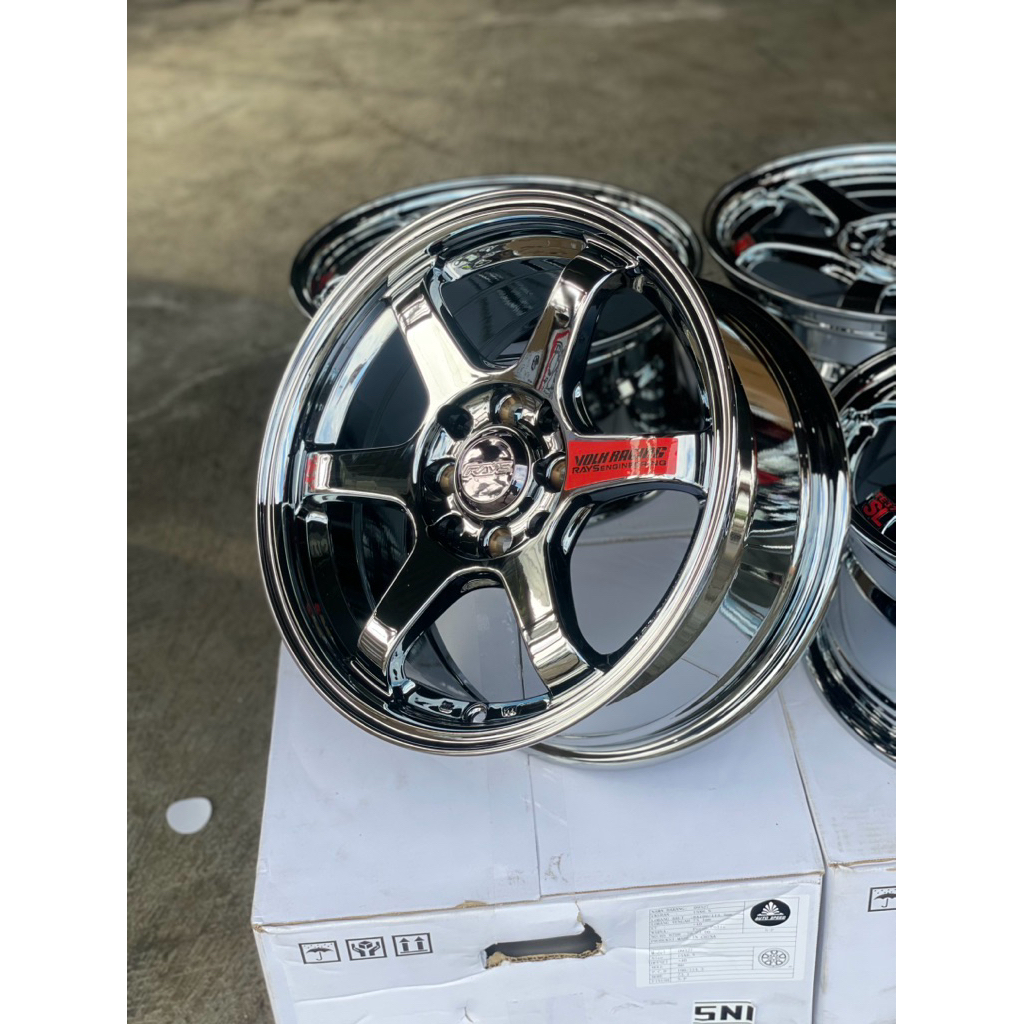 TE37sl R15 black chrome