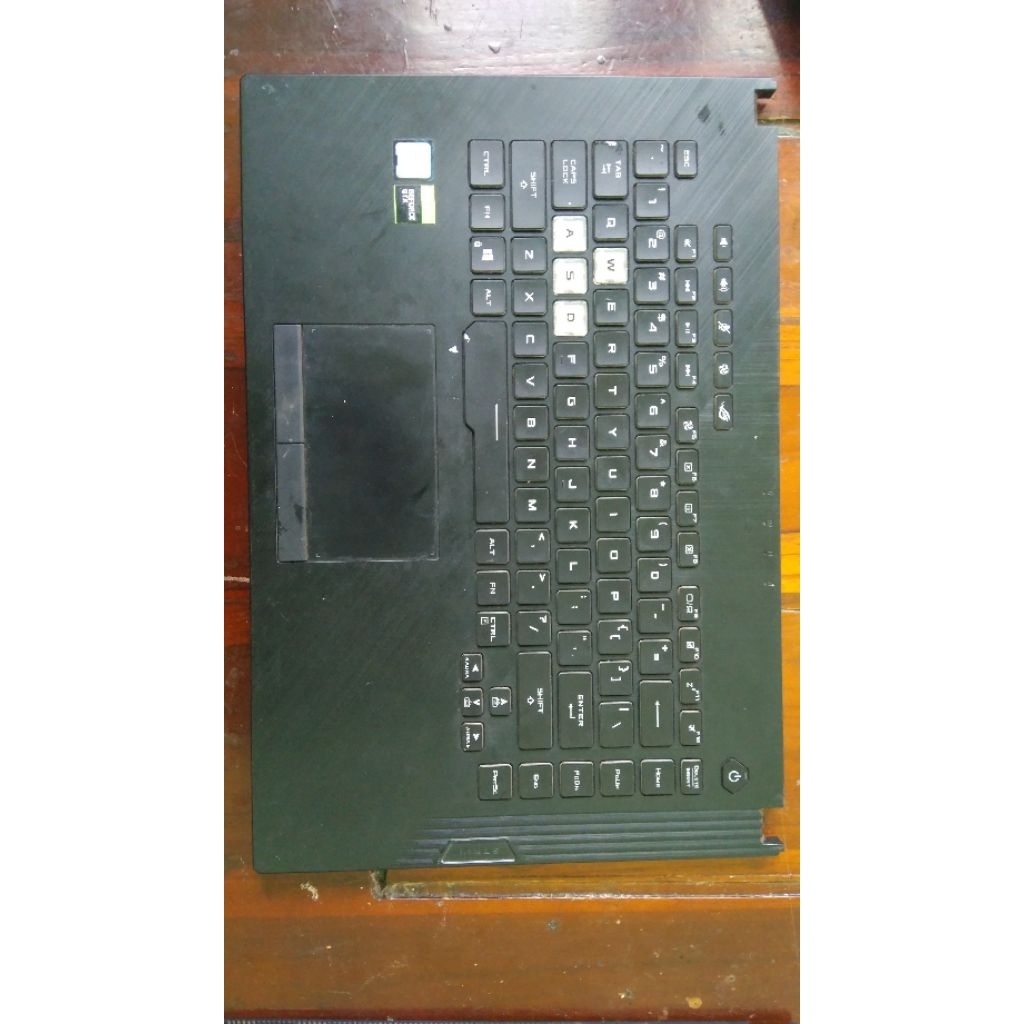 palmrest keyboard bekas copotan laptop Asus rog strix g531g