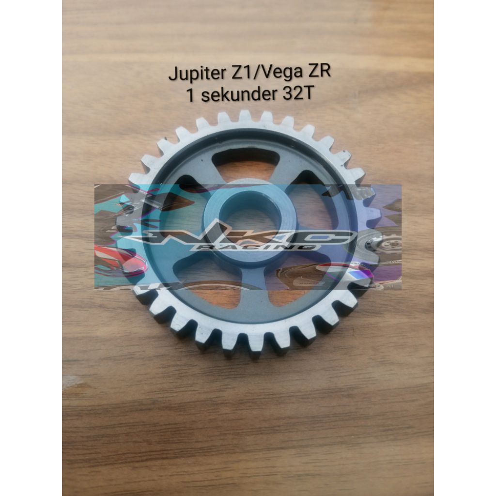 rasio racing Jupiter Z1 gigi 1 sekunder 31T dan 32T
