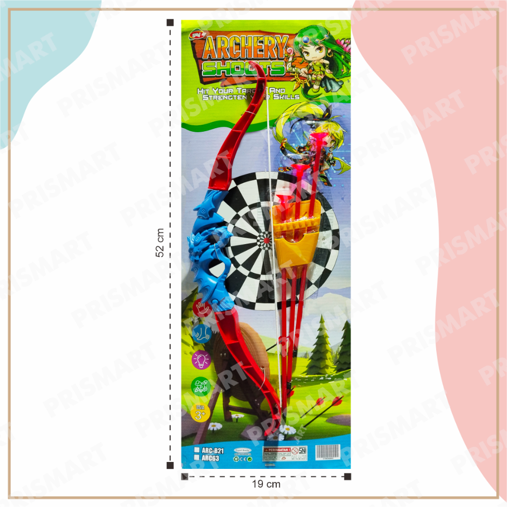 [PM] MAINAN BARU PANAH ARCHERY MAINAN ARCHERY SET JUMBO BUSUR PANAH PANAH BESAR ARCHER BESAR