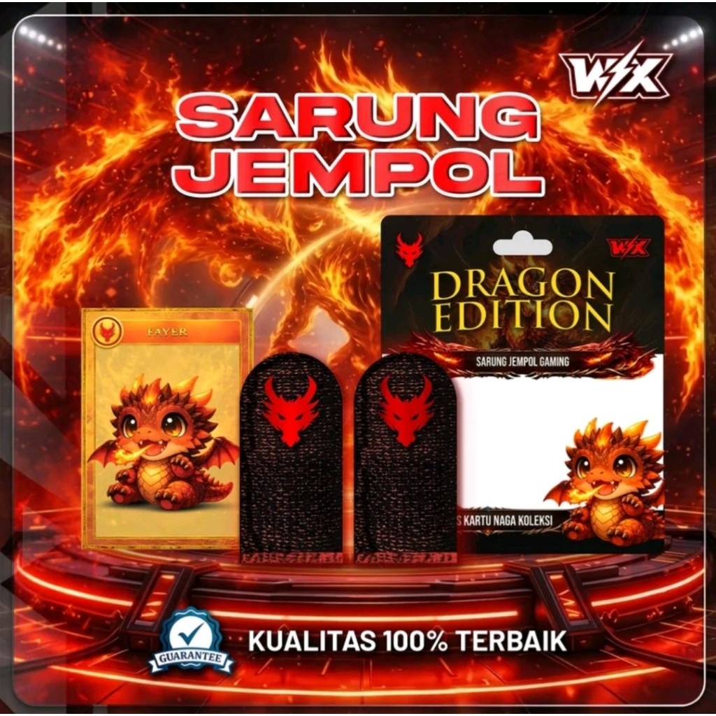Sarung Jempol Gaming WX Legend By Willie Salim Super Responsif Anti Keringat