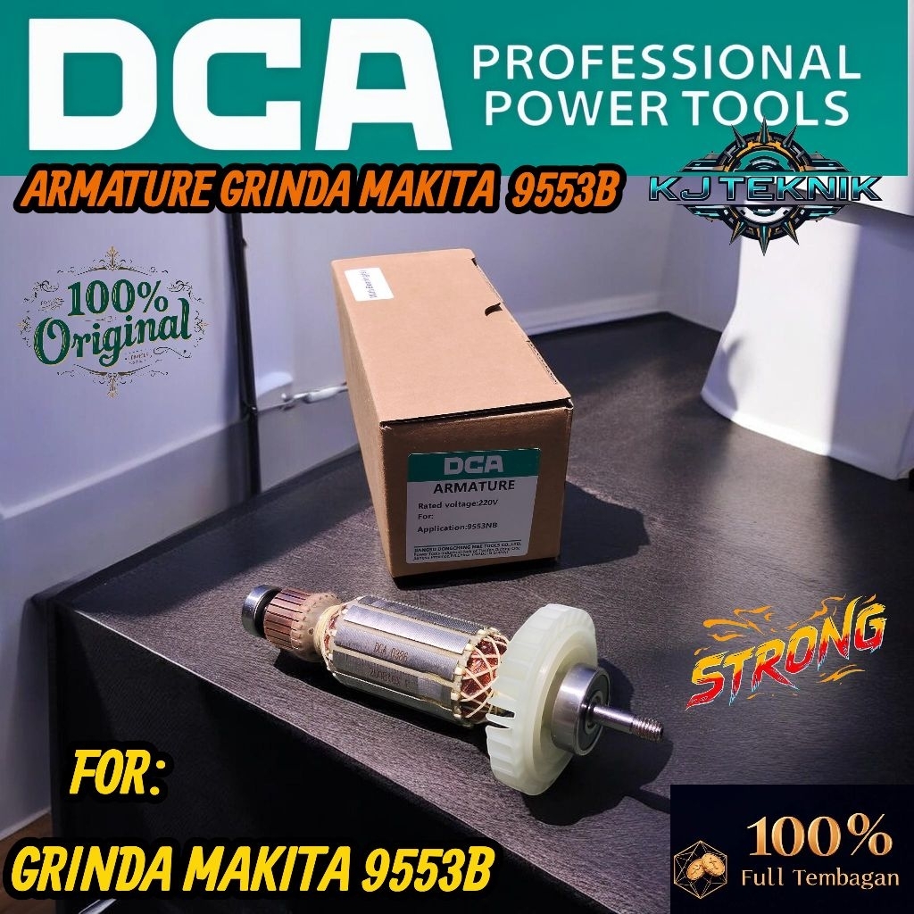 DCA Armature Angker Mesin Grinda Makita 9553B/Armatur Grinda Makita 9553B /Angker Gulungan mesin Gri