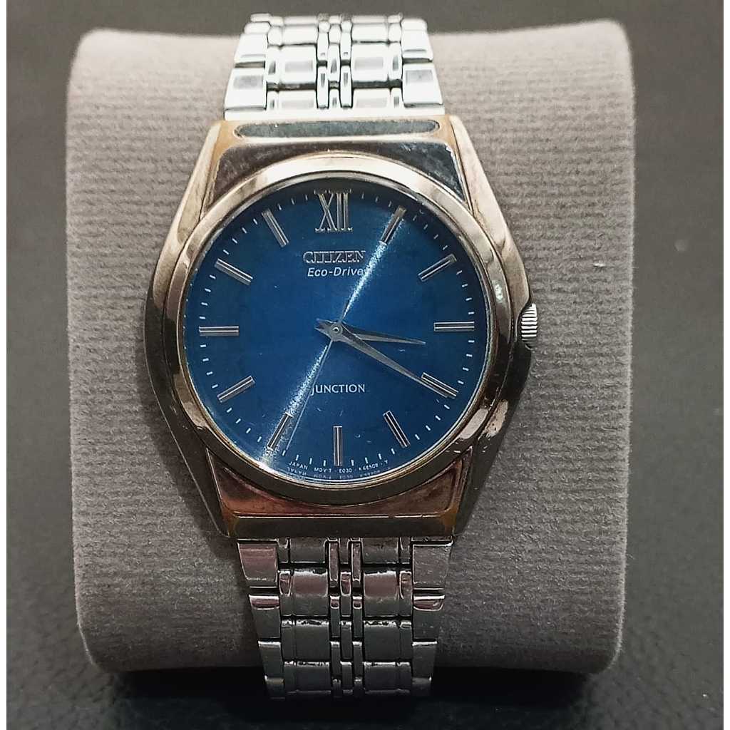 Citizen Eco Driver Junction Blue Sunburst Dial Solar Jam Tangan Pria Original Ori Bekas
