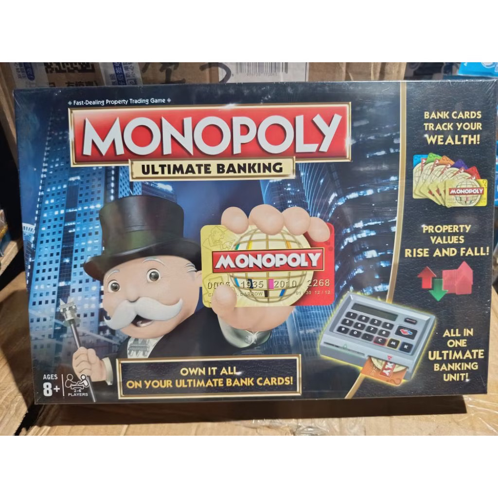 Mainan HASBRO Gaming Monopoly Ultimate Banking Monopoly super electronic banking original