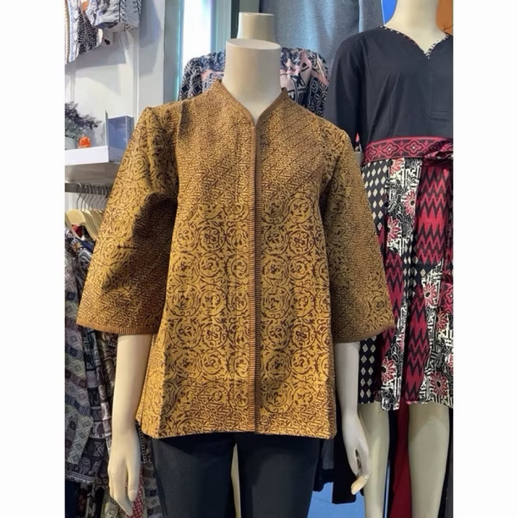HVmode - Ayumi Blouse  -ATASAN BATIK - BATIK TRIKOT -  BATIK PREMIUM