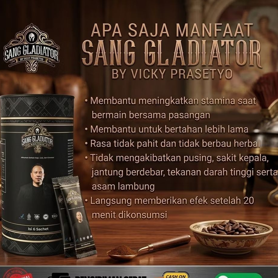 Kopi Sang Gladiator Paket 2 Pack Kopi Sang Gladiator Isi 12 Sachet