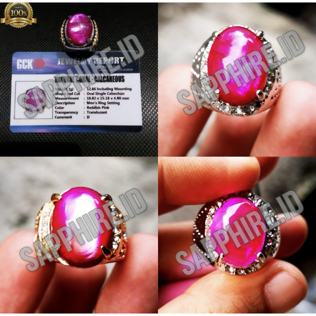 Batu Akik Ruby kerang laut   Super Mewah Termurah HQ Harga promo Memo Hanya Sebagai Bukti