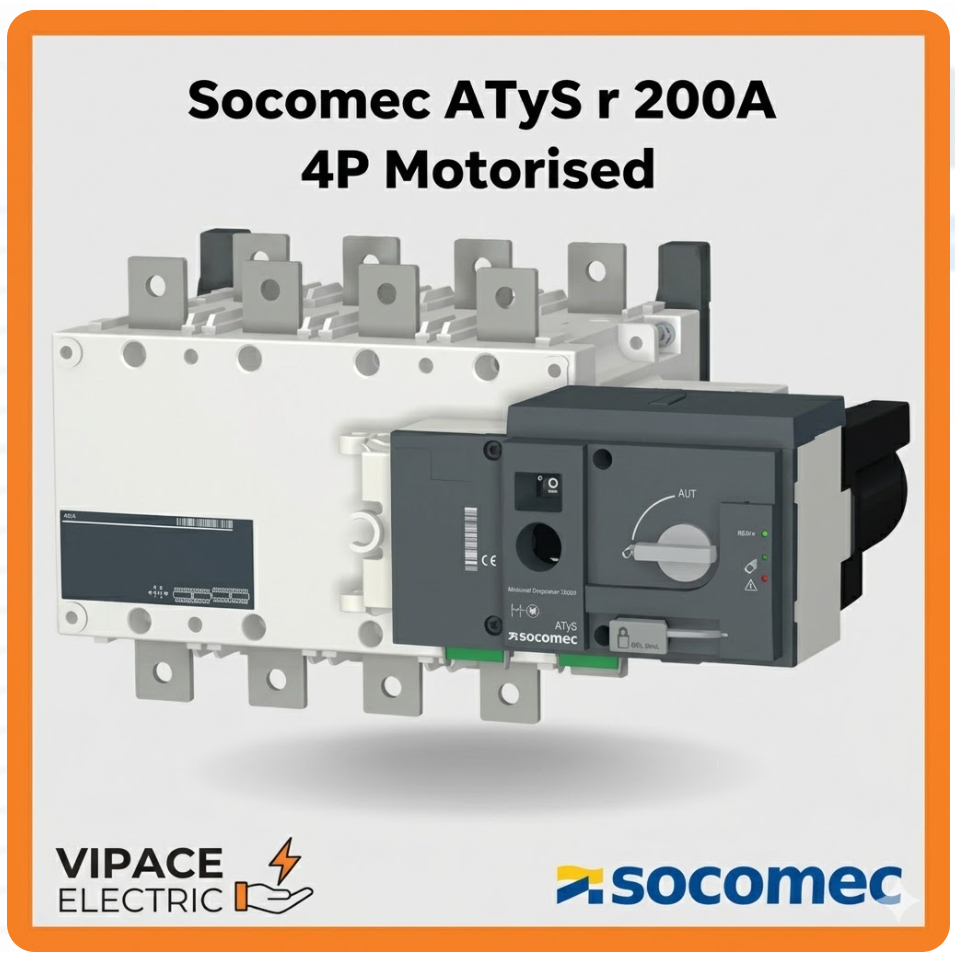 Socomec ATyS r 200A 4P Motorised Changeover Switch ATS 95234020 Original