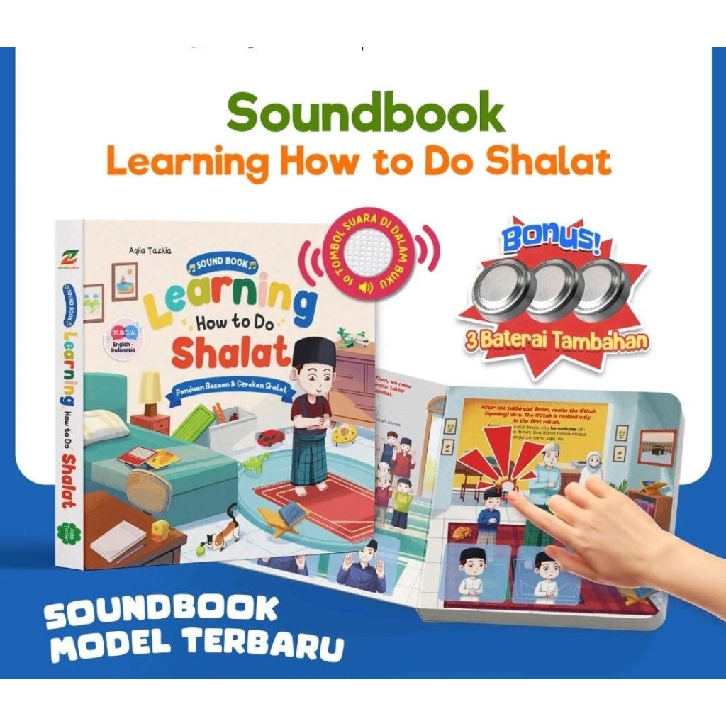 Buku Sholat Anak Soundbook Buku Bacaan anak sholat Bersuara FREE BATREE