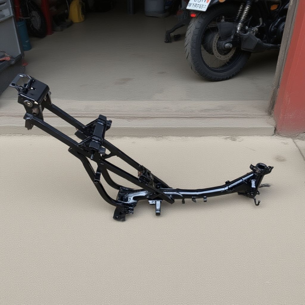 Rangka Supra x lama original cabutan.utuh normal tdak kropos tidak las2an
