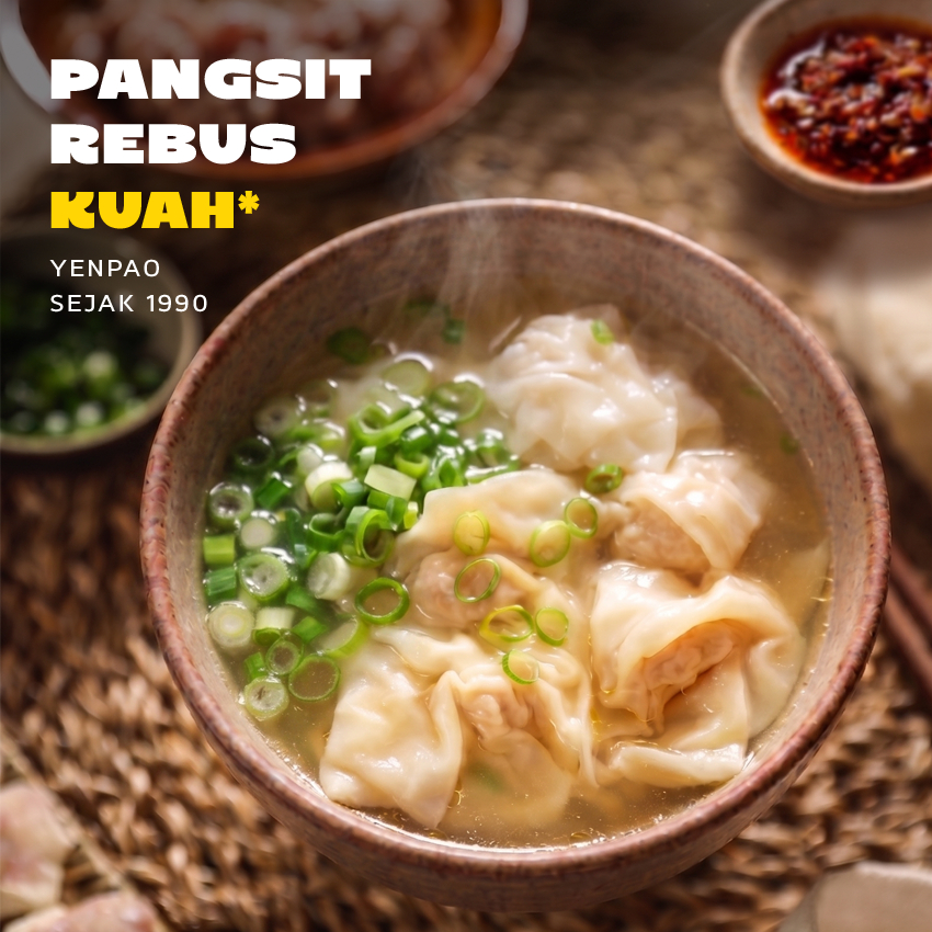 Pangsit Rebus Kuah / Pangsit Ayam Udang / Frozen Halal