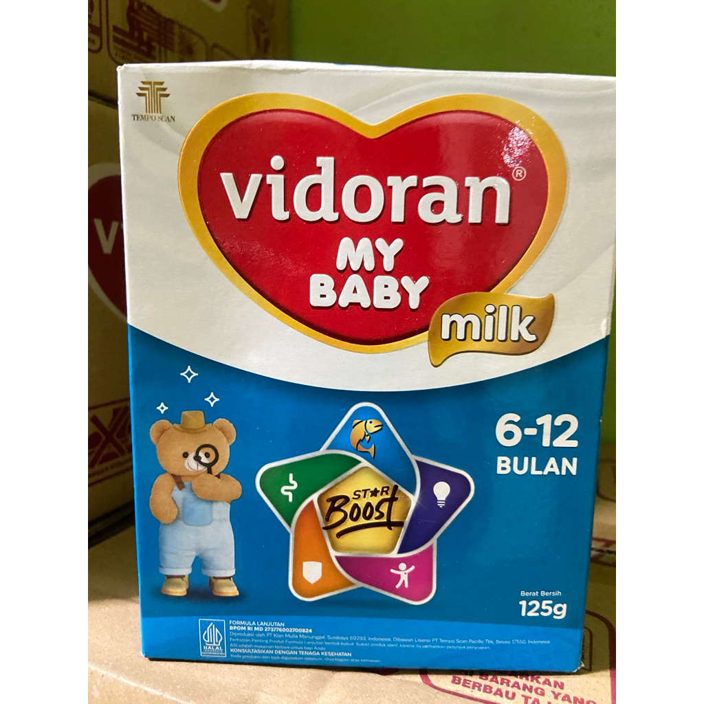 susu vidoran 6-12 bulan 125 gram exp 2027