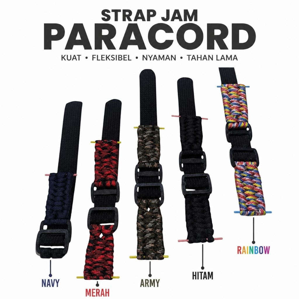 Paracord Strap Watch / Strap Jam tangan Paracord