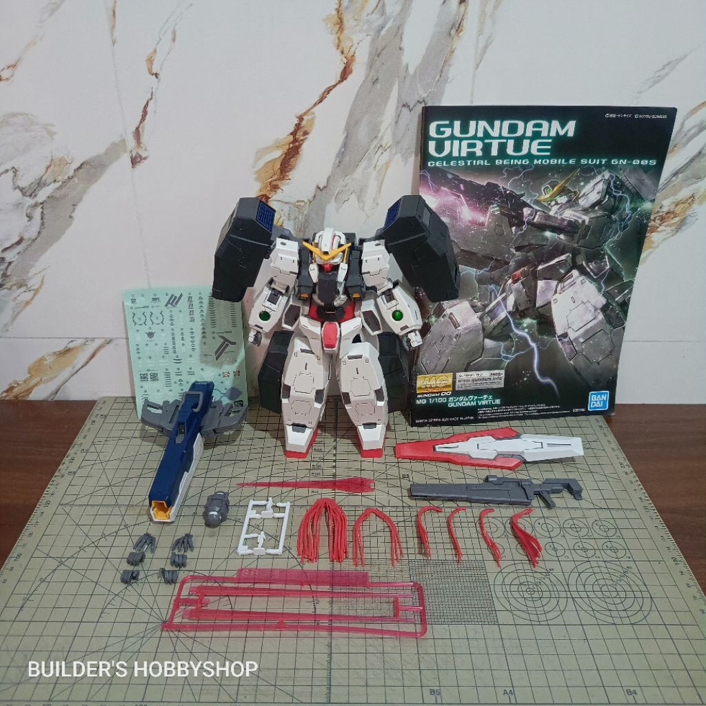 BANDAI MG 1/100 GUNPLA GUNDAM VIRTUE SUDAH DIRAKIT 2ND