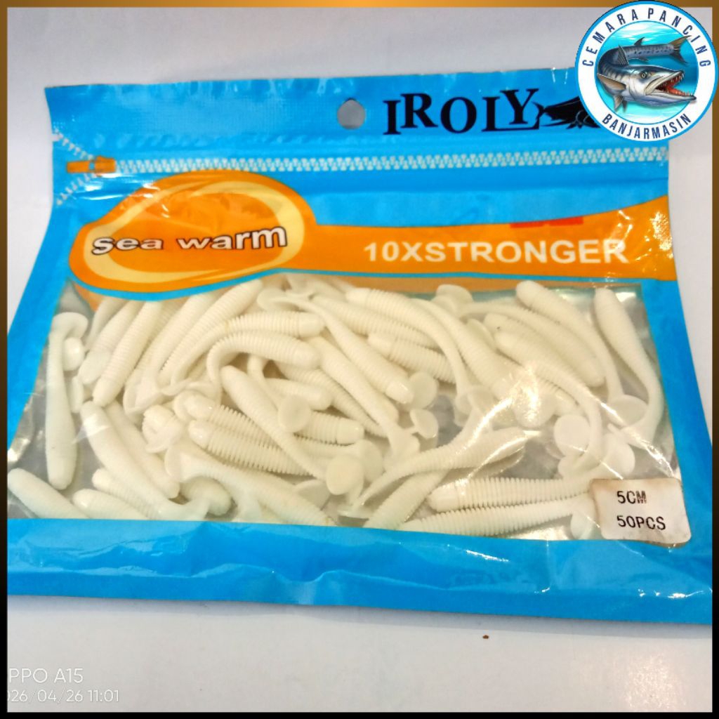 SOFT LURE IROLY 5 cm - Soft Lure/ Umpan Soft Pancing Isi 50 pcs panjang 50 mm