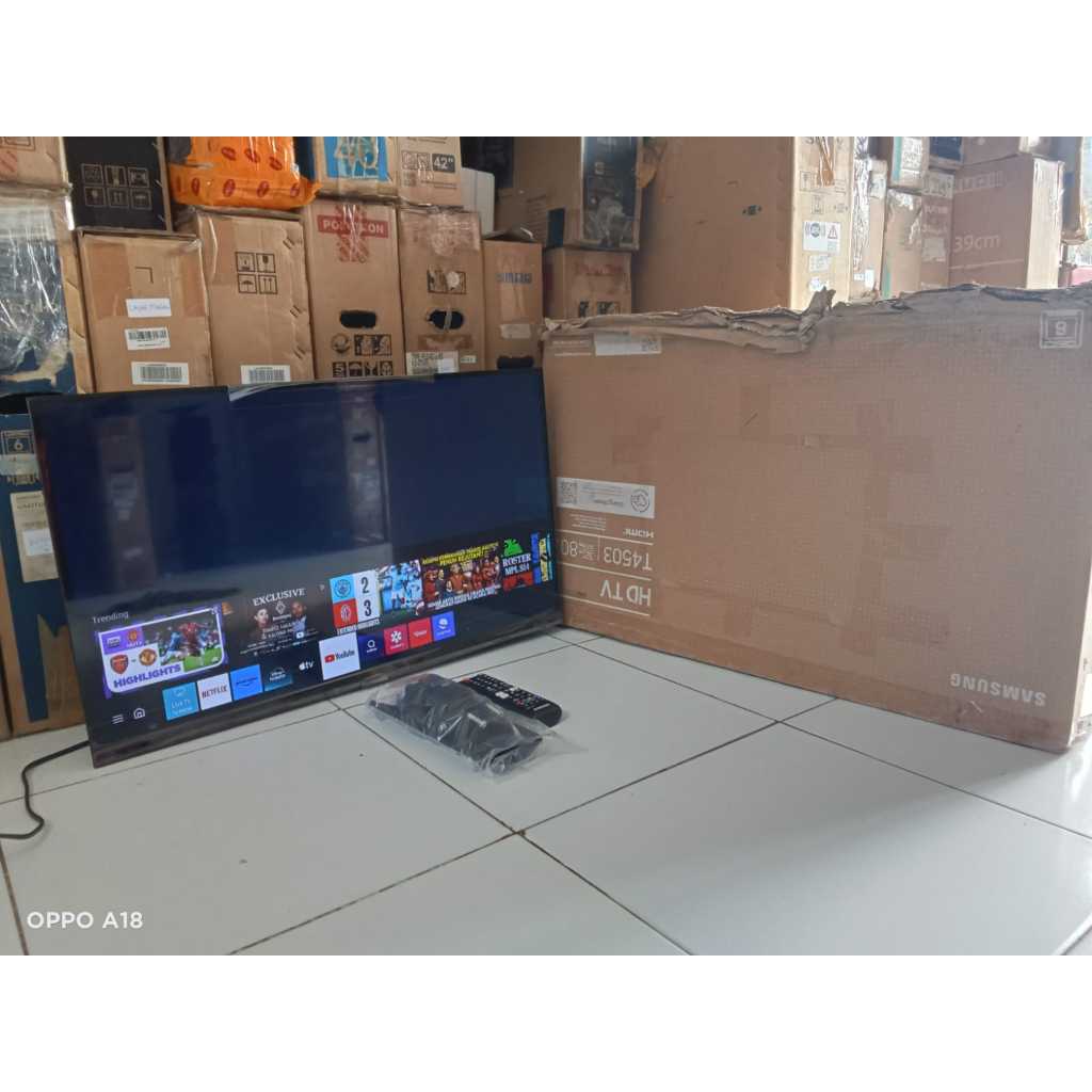 TV LED SAMSUNG SMART 32 INC HD KONDISI BEKAS MASIH SEGEL SUDAH DIGITAL (4276)
