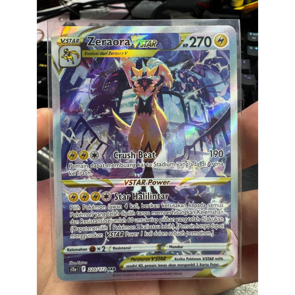 Kartu Pokemon TCG Indonesia Zeraora Vstar SAR #220